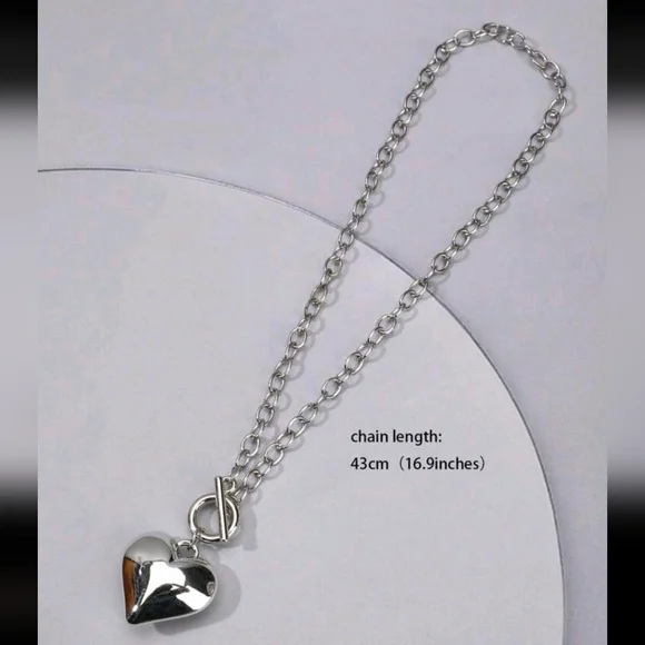 New Heart Pendant Choker Necklace - Picture 5 of 5